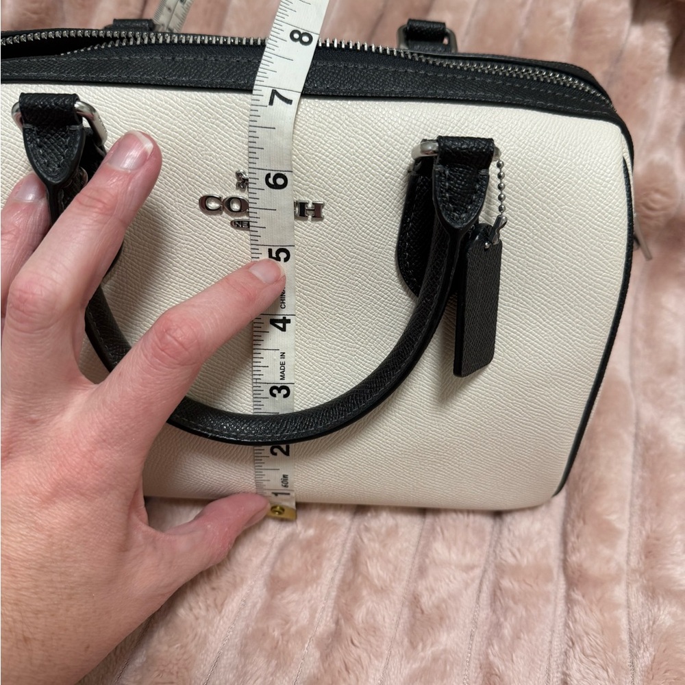 Black and White Coach Rowan Satchel - Picture 7 of 8